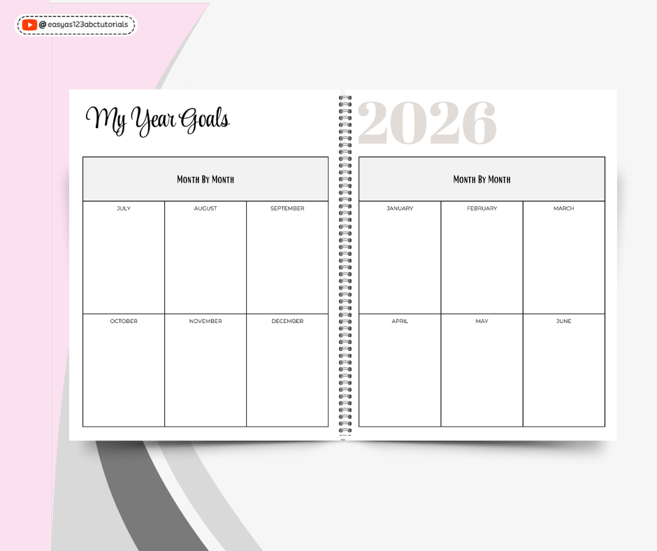 2026 Planner Mockup