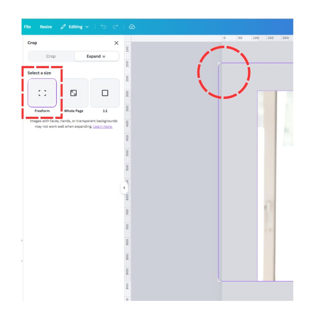 finding magic expand in Canva